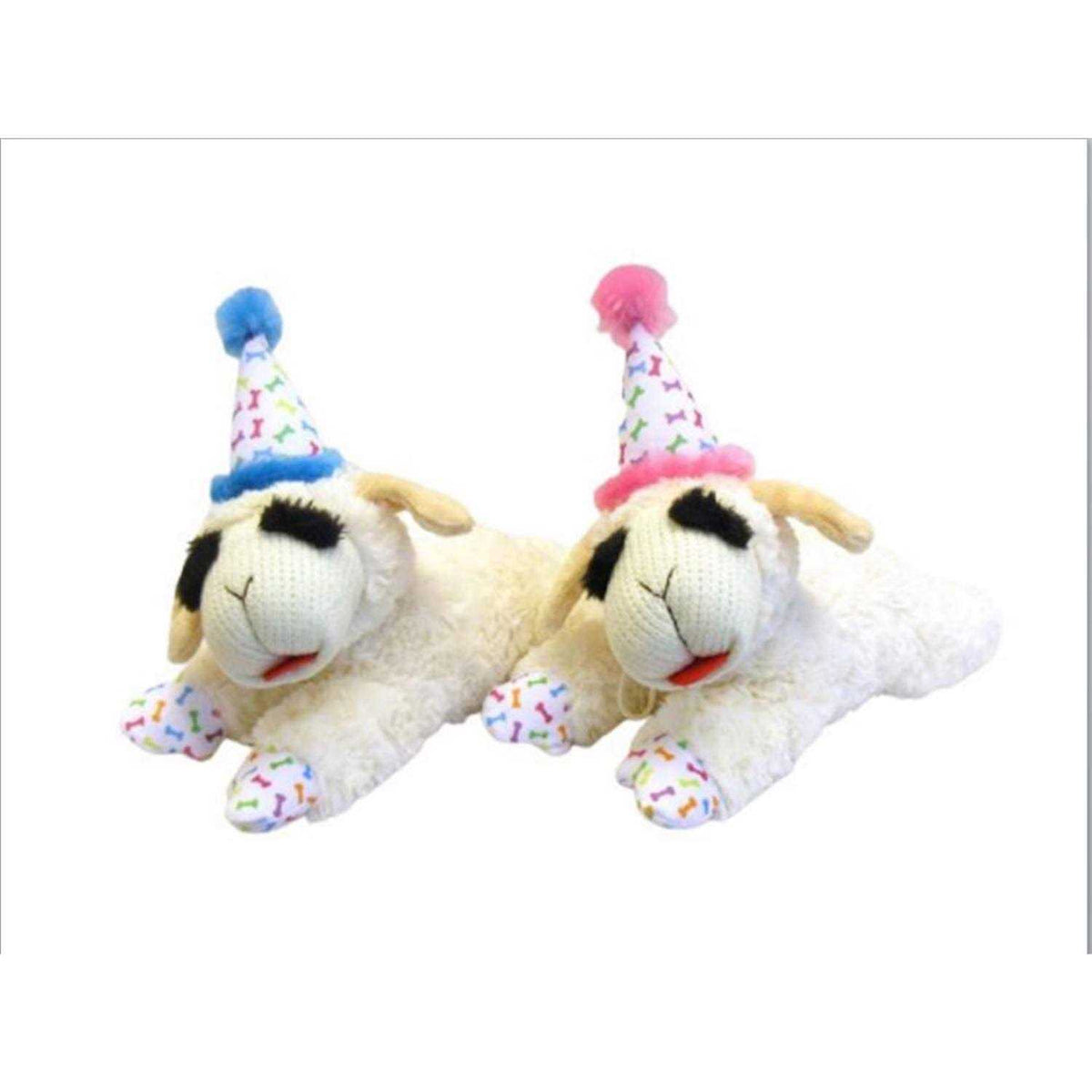 Lamb Chop Dog Toy with Birthday Hat K2487