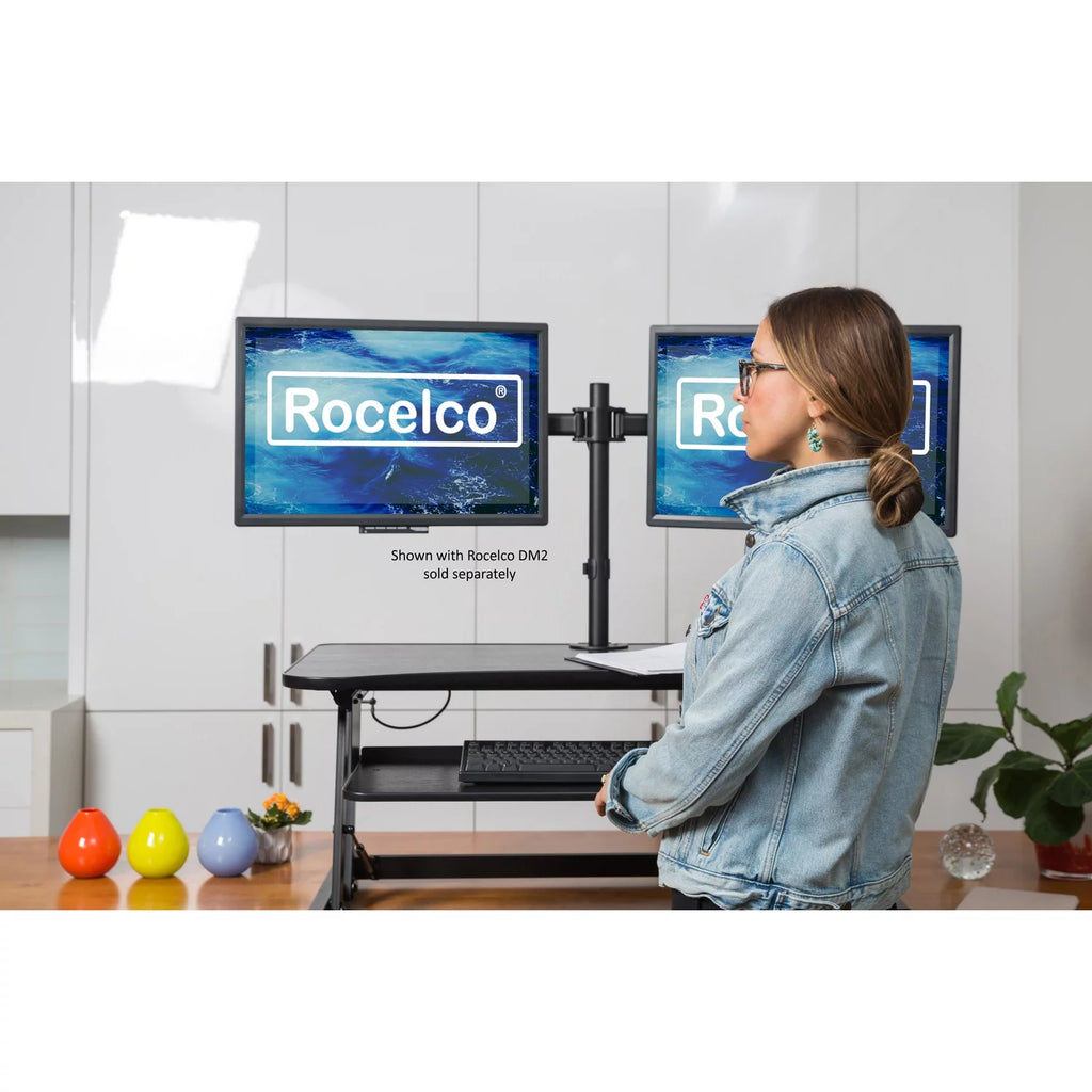 Height Adjustable Standing Desk Converter Black A8254