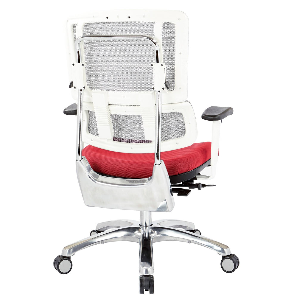 White Vertical Mesh Chair R280369