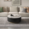 Round Coffee Table with 2 Drawers U81095