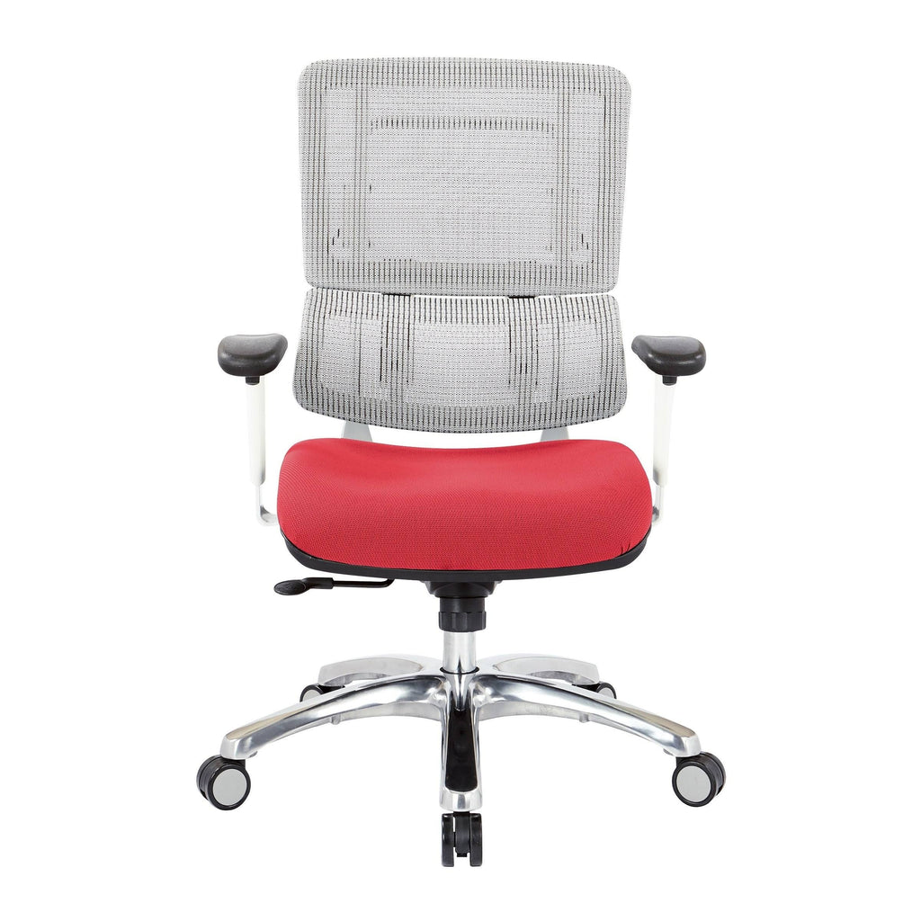 White Vertical Mesh Chair R280369