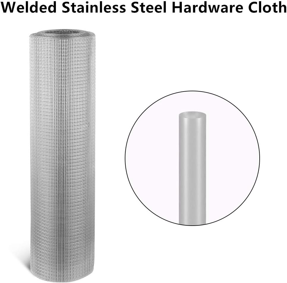 36 inch x 100 ft 14 Gauge Stainless Steel Welded Wire Mesh R259800