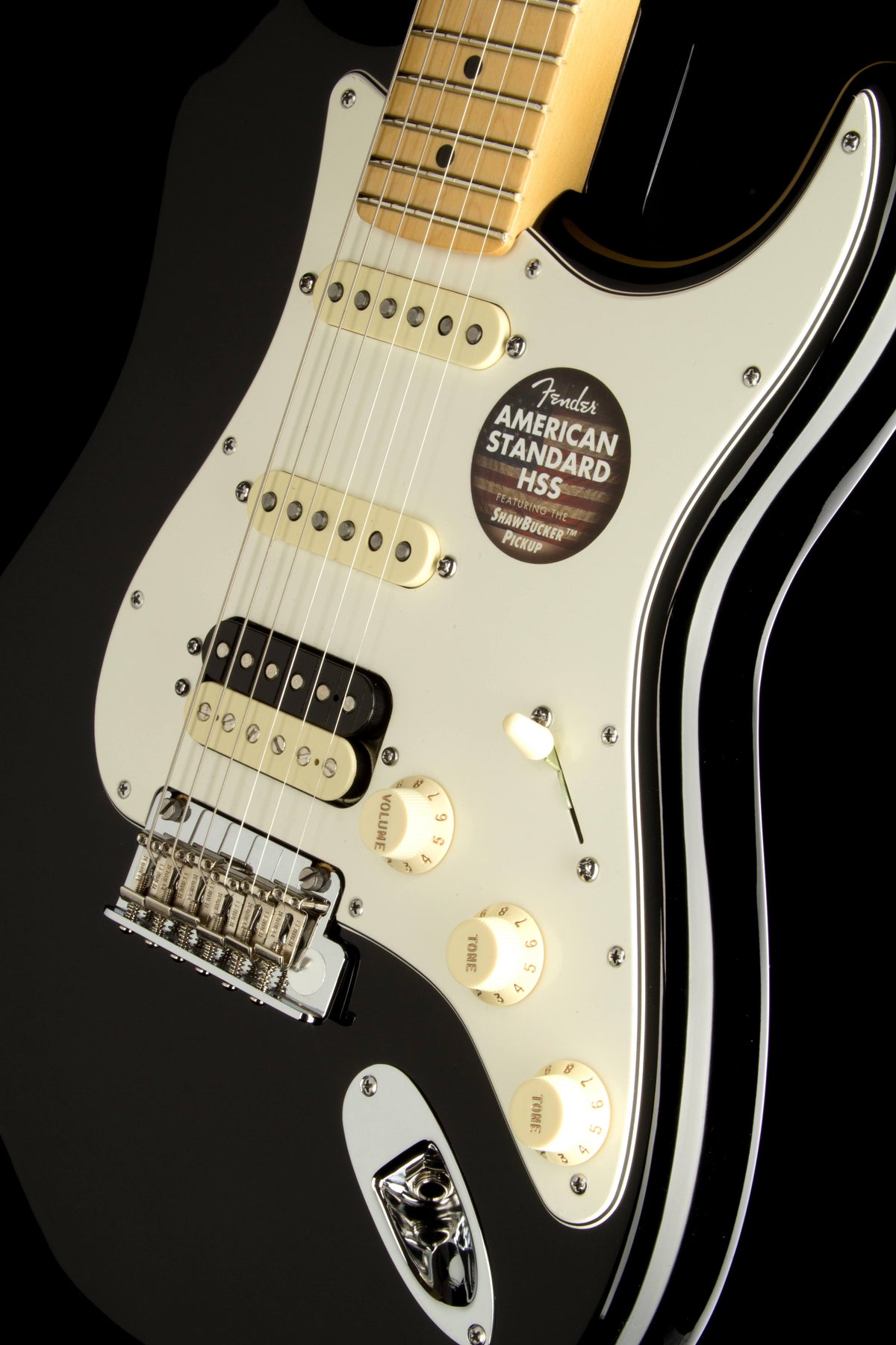 Black HSS Maple Electric Guitar A5939