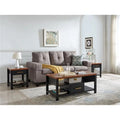 Black & Walnut 3 Piece Occasional Table Set N250419