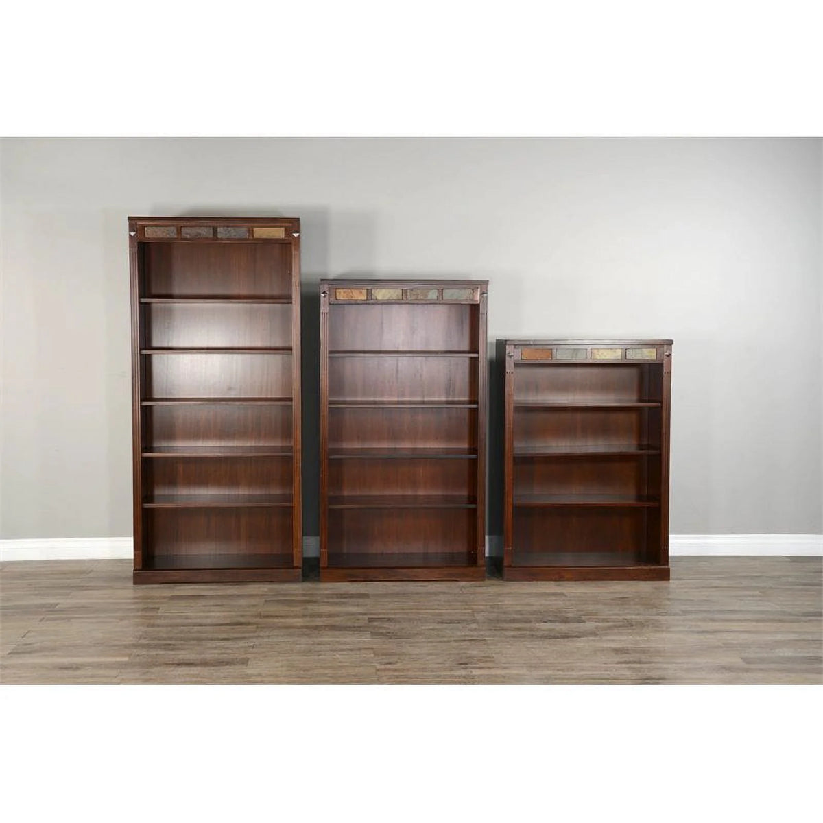 72" Traditional Wood Bookcase U7502