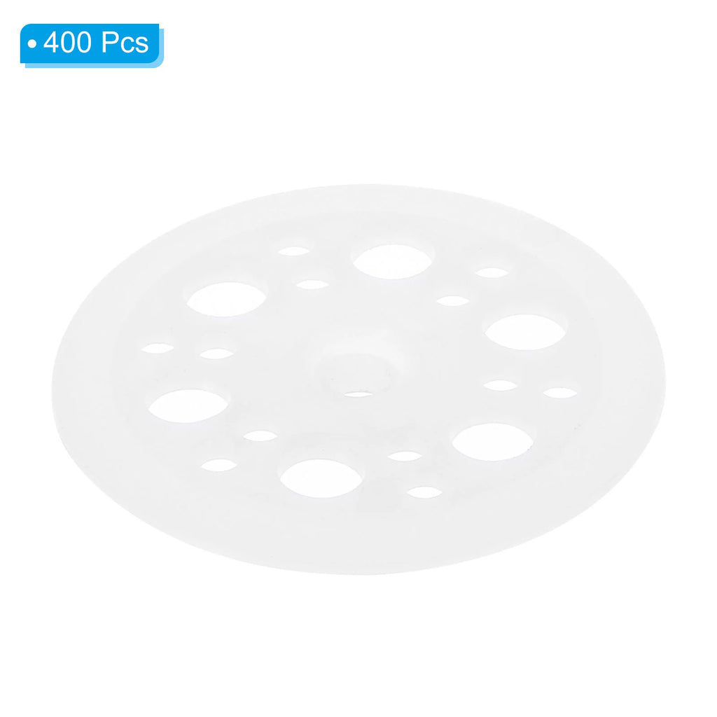 46mm Polypropylene Flat Plastic Washers White 400 Pack Q879