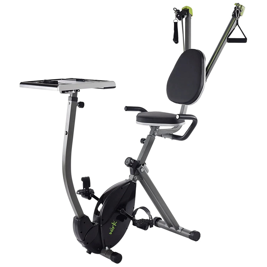 Upright Exercise Bike Workstation and Standing Desk U16101