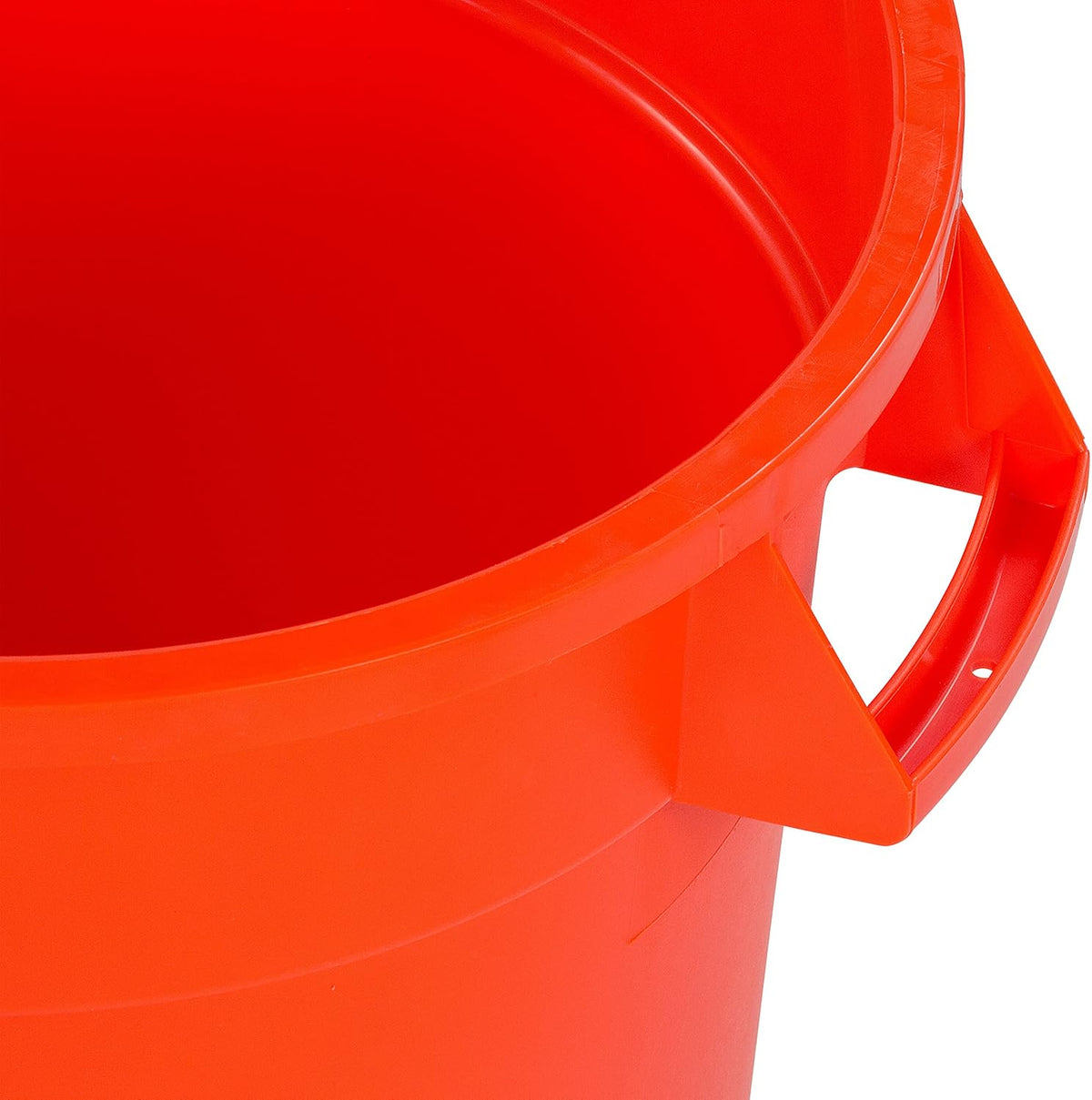 10 Gallon Orange Round Waste Container Pack of 2 D20903