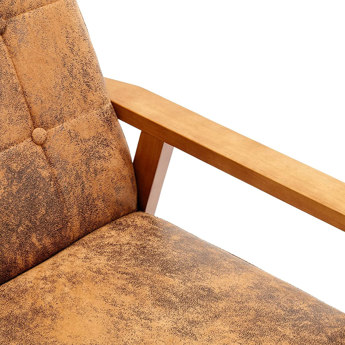Set of 2 Accent Chairs with Arms and Side Table Z486
