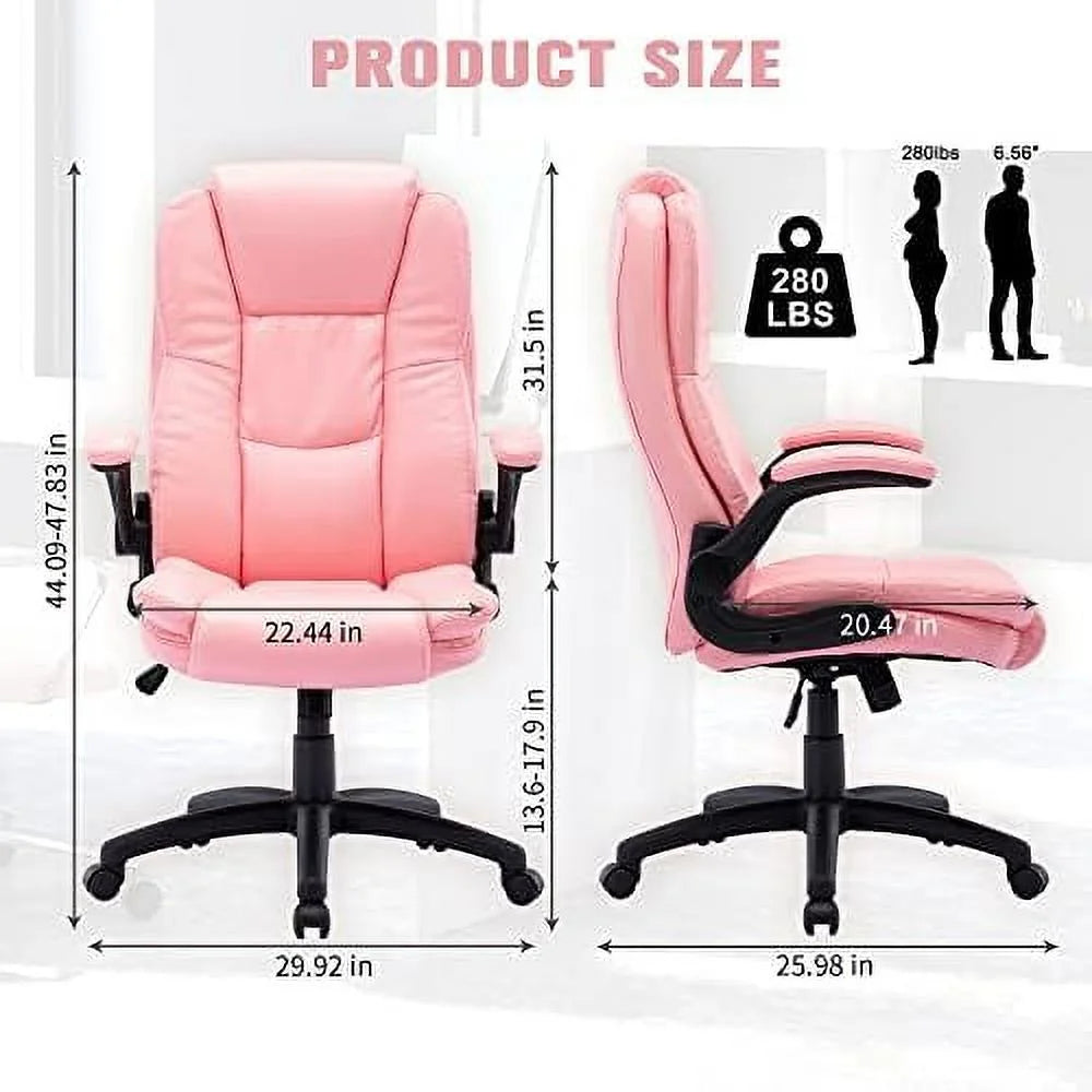 High Back Ergonomic Office Chair with Flip-up Arms I8644