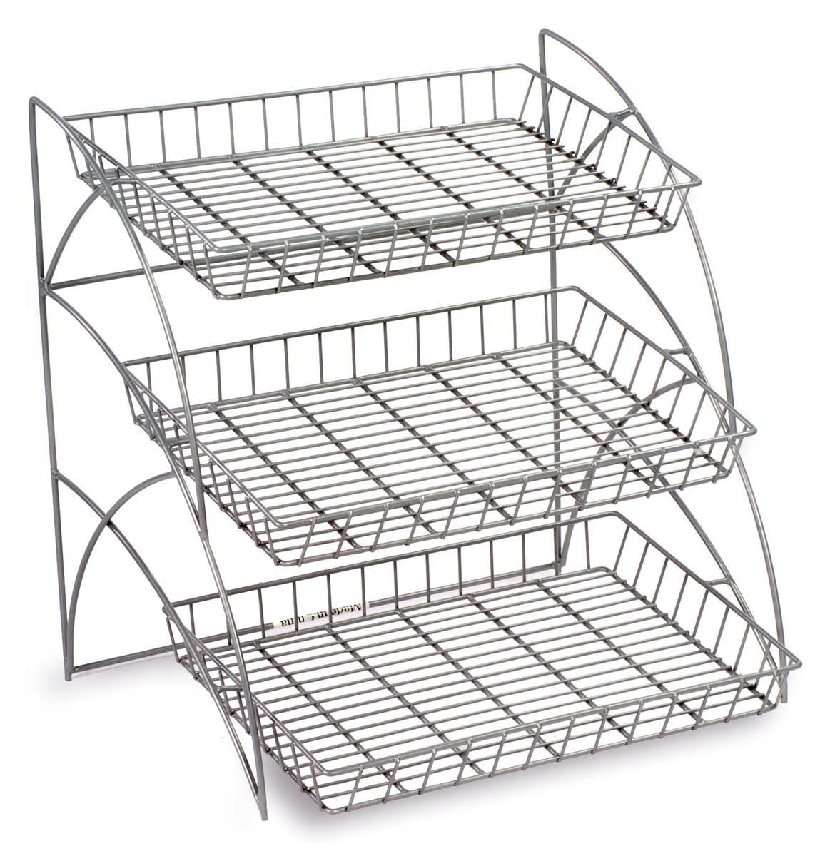 3-Tier Wire Shelving Display Rack L3046