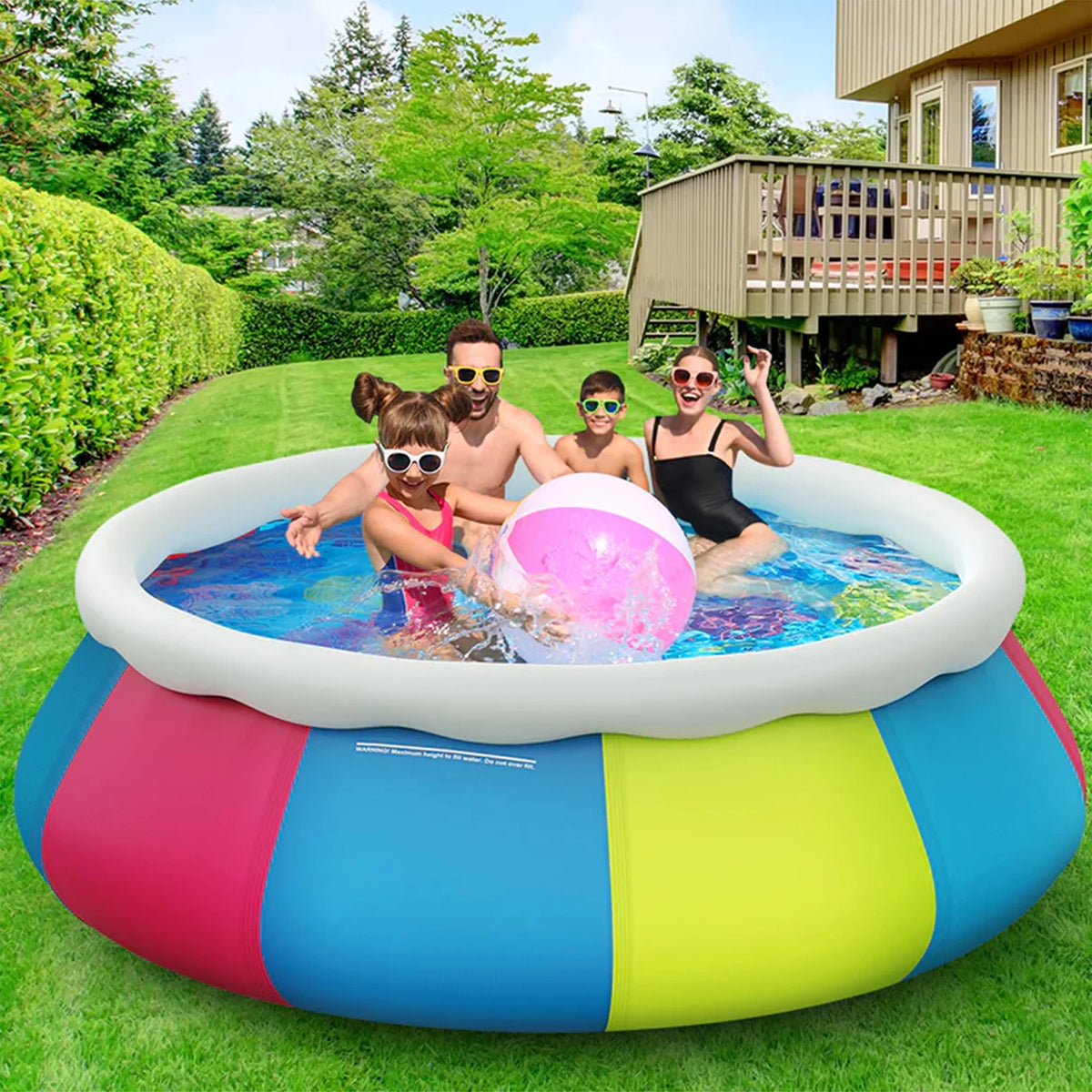 10ft x 30in Inflatable Swimming Pool Y522051