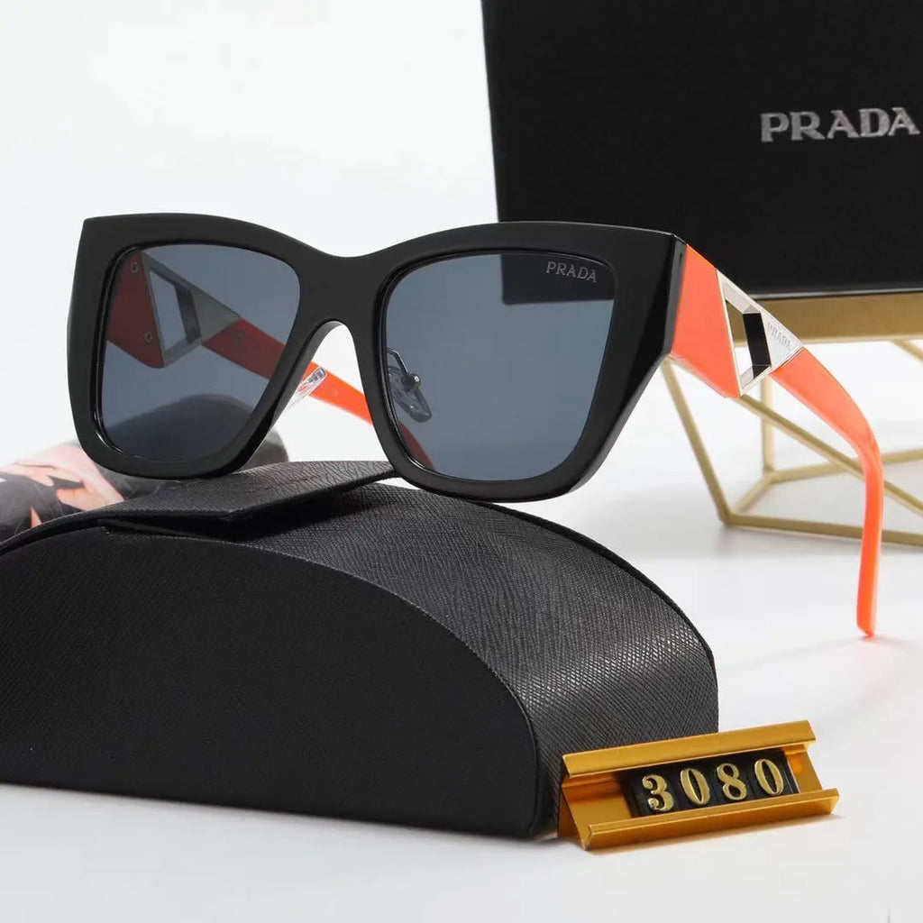 Fashion PA Letter Triangle Hollow Print Sunglasses V613620