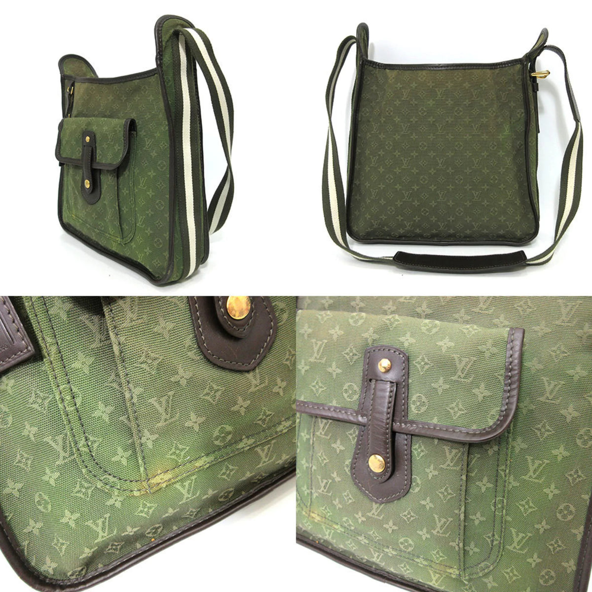 Khaki Green Monogram Shoulder Bag H48429