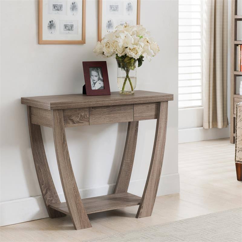 Light Oak Console Table D553