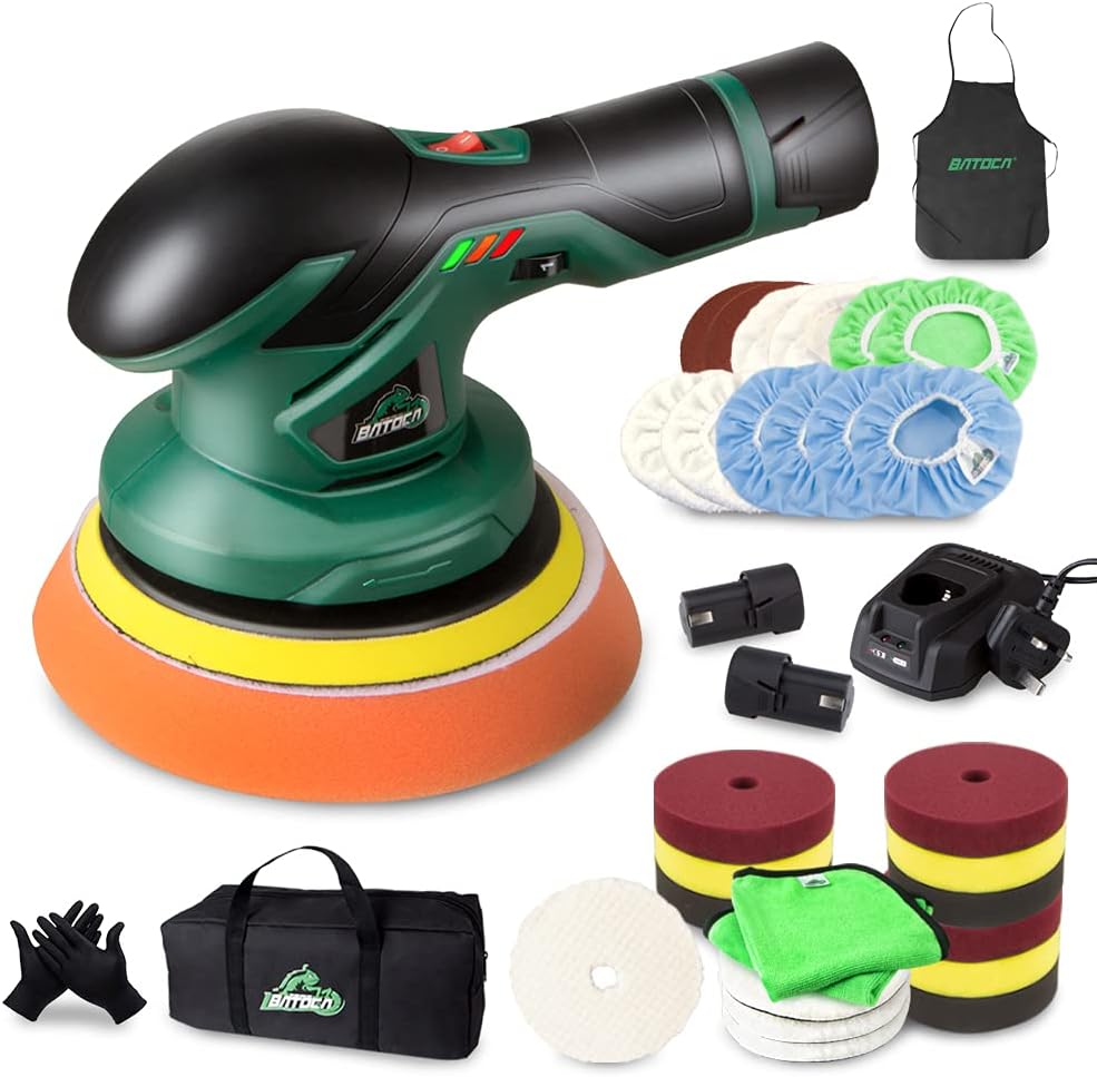 Cordless Car Buffer Polisher with 12V Lithium Rechargeable Battery G489