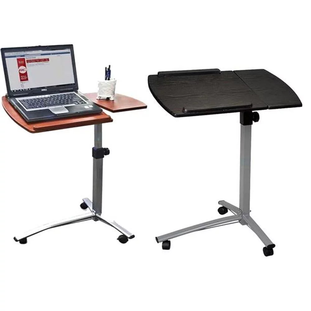 Black Computer Desk With Wheels A367