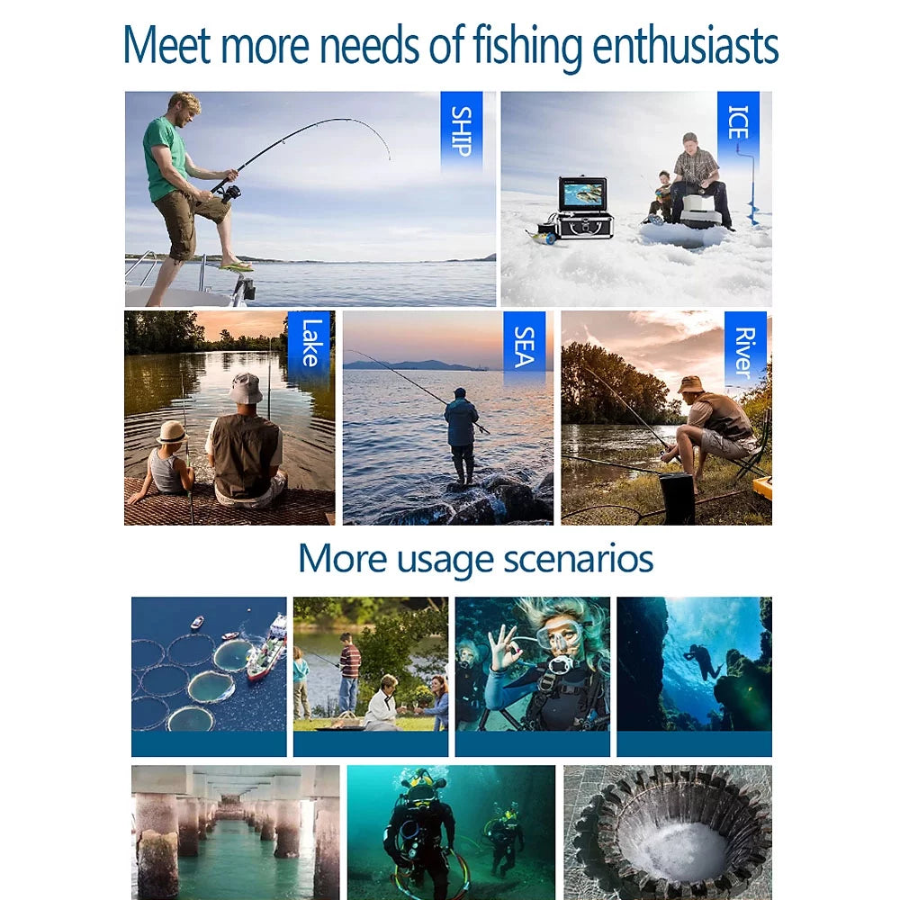 Underwater Fishing Viewing System with 7'' Color LCD Monitor N356