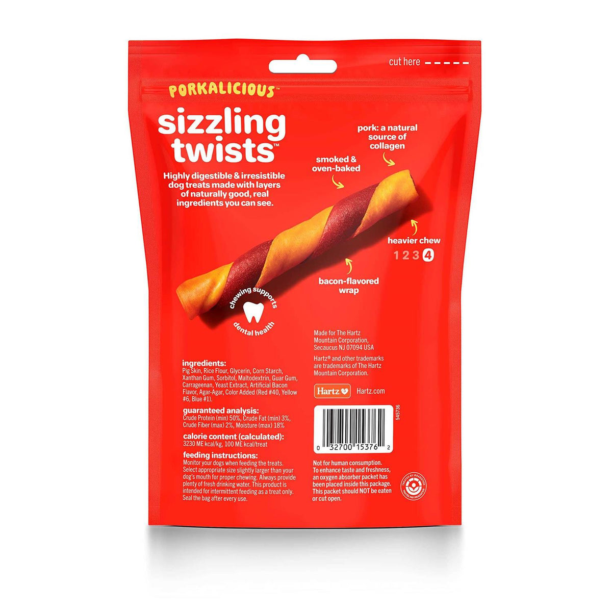 Bacon Wrap Twists Pig Skin Dog Treats M9242