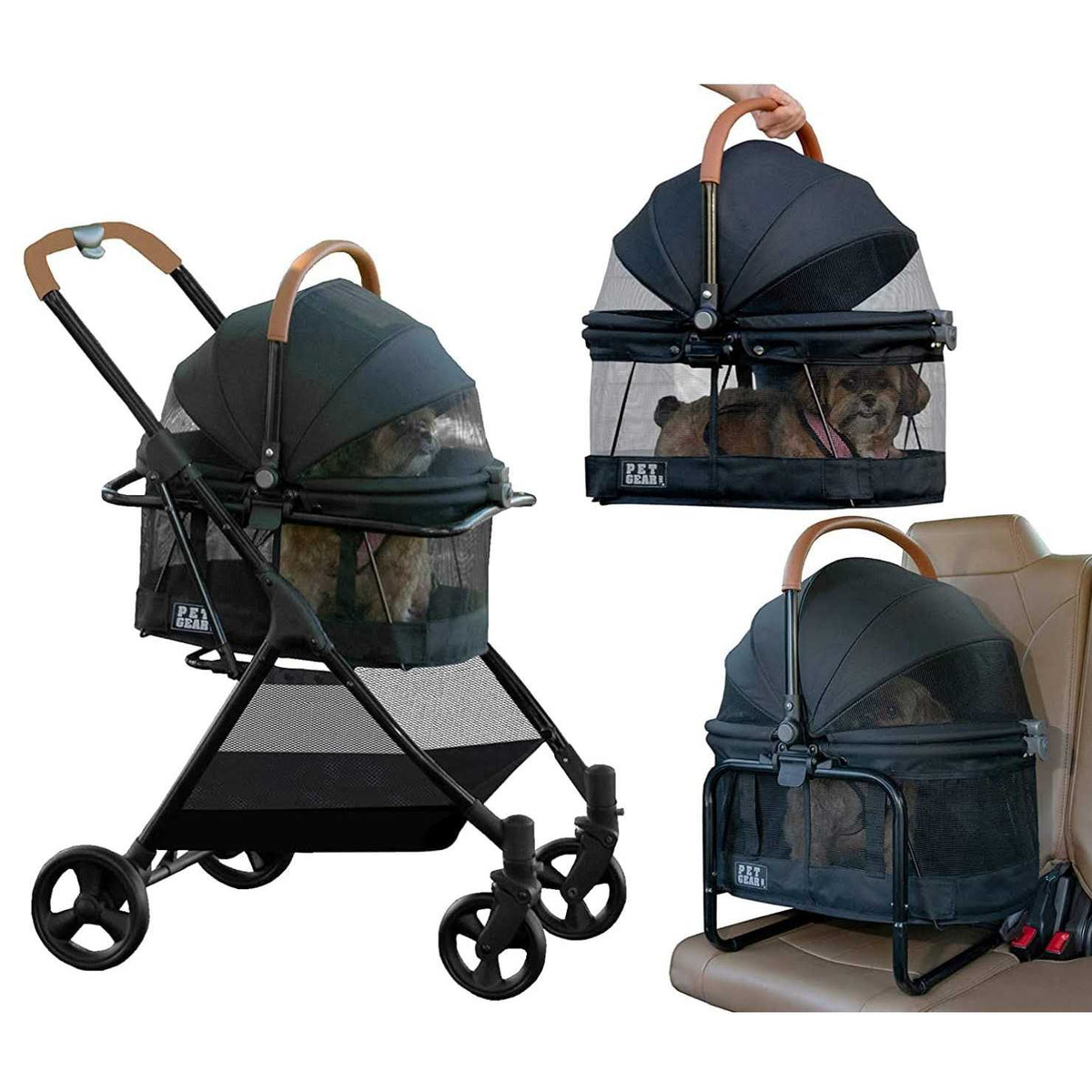 Pet Stroller, Booster and Carrier Travel System W24206