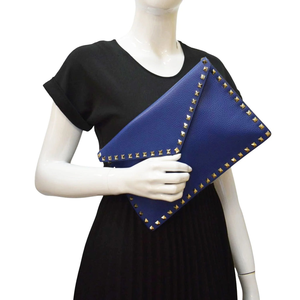 Blue Leather Pouch O10531
