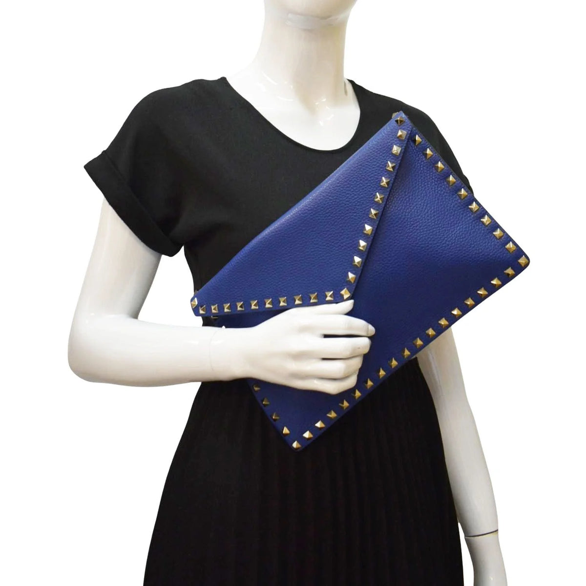 Blue Leather Pouch O10531