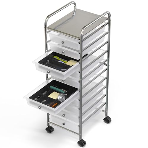 Black 2 Pack Drawer Organizer with 9 Adjustable Compartments L37868