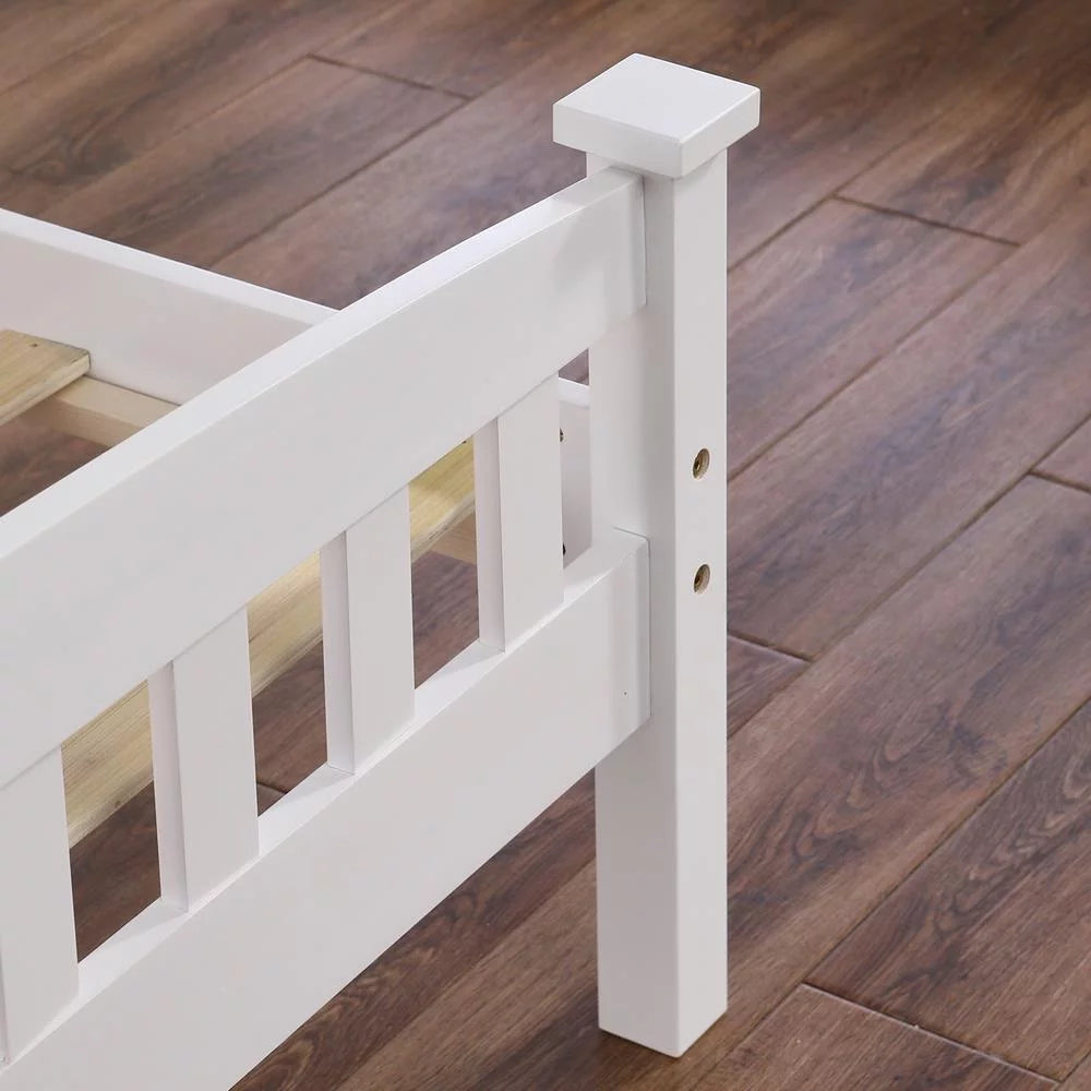 Full Bed Frame Wood with Headboard T10044