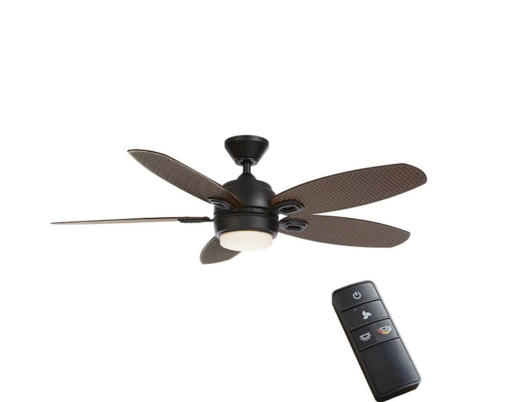 White LED Outdoor Ceiling Fan with Light C2468