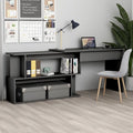 Gray Engineered Wood Corner Desk G891