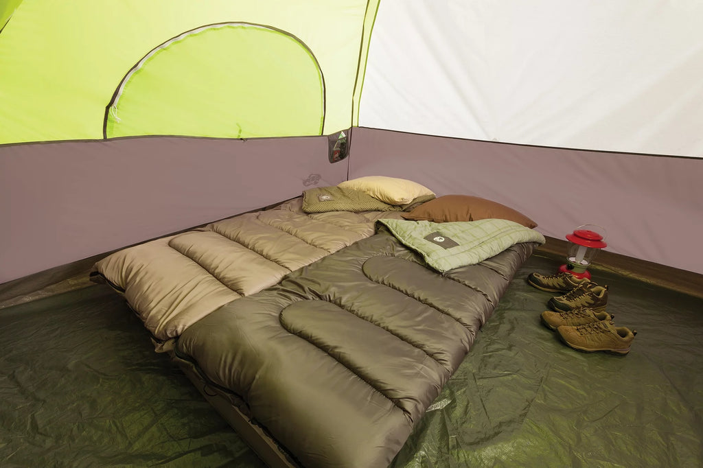 6-Person Dome Camping Tent with Screen Room, Green H426