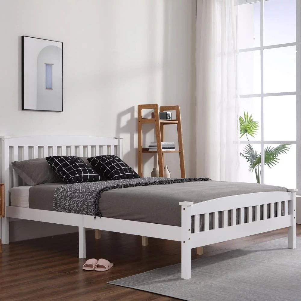 Full Bed Frame Wood with Headboard T10044