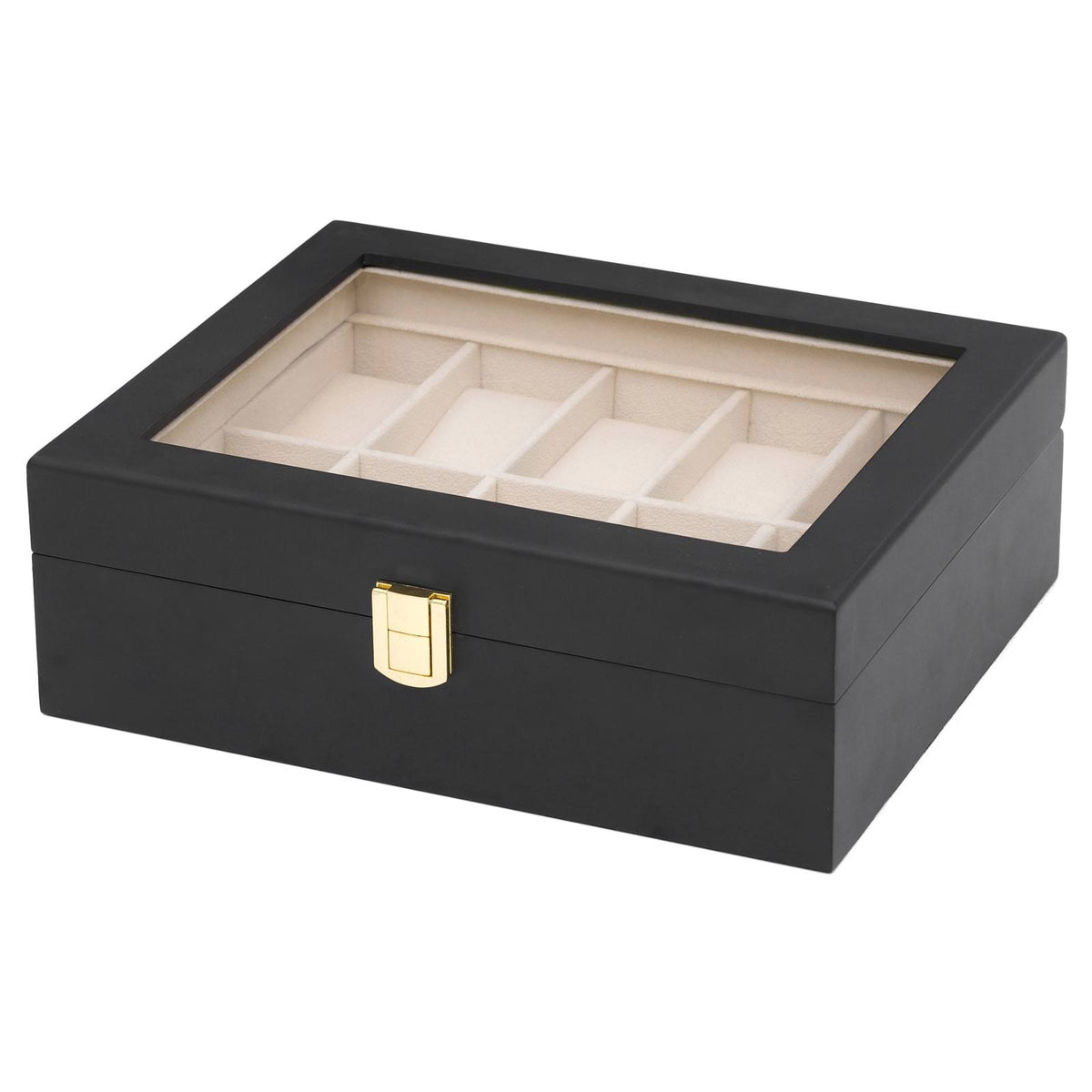 Black Wood 10 Watches Case I632