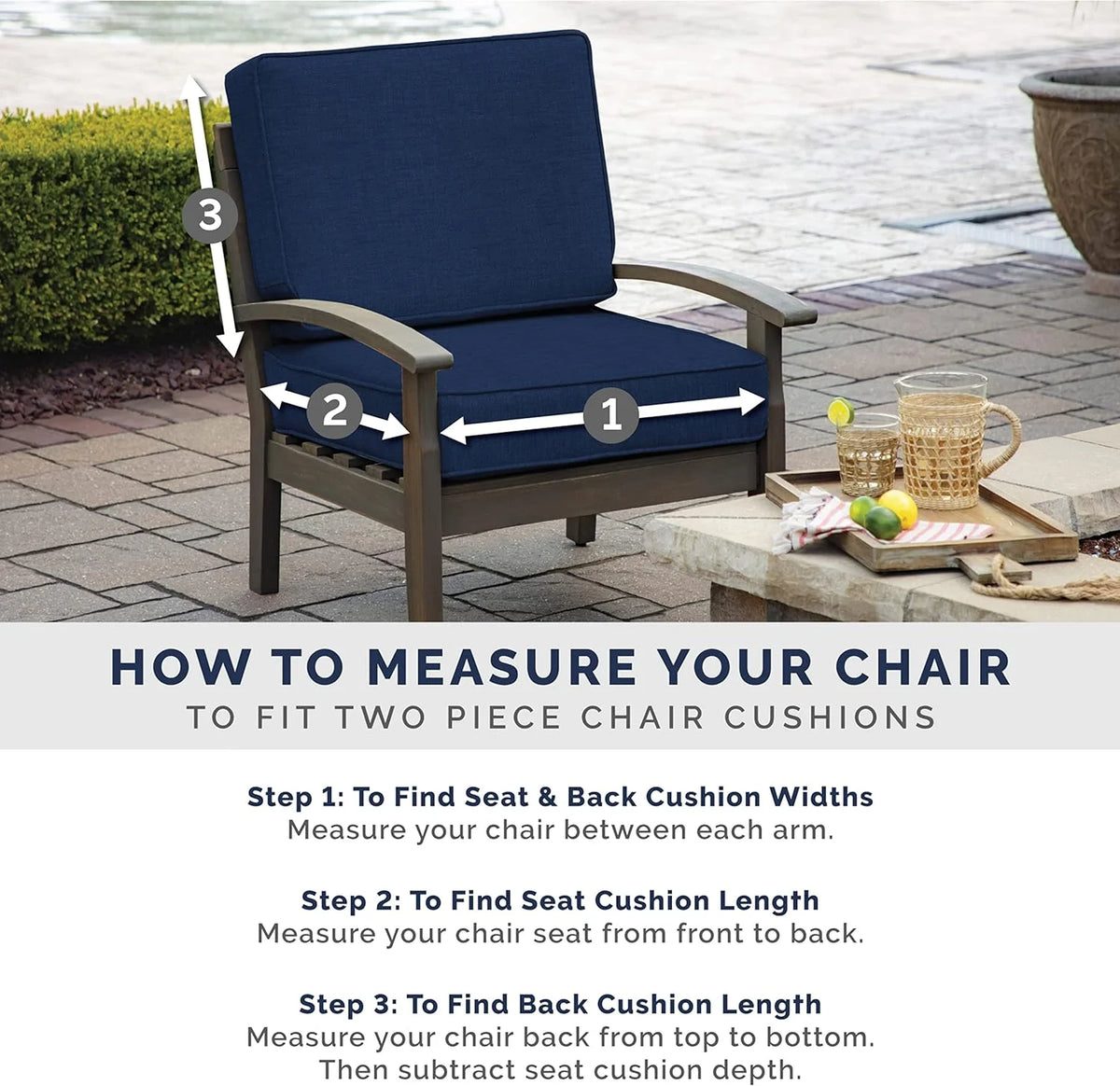 Sapphire Blue Outdoor Dining Chair Cushion 20 X 20 Y8495