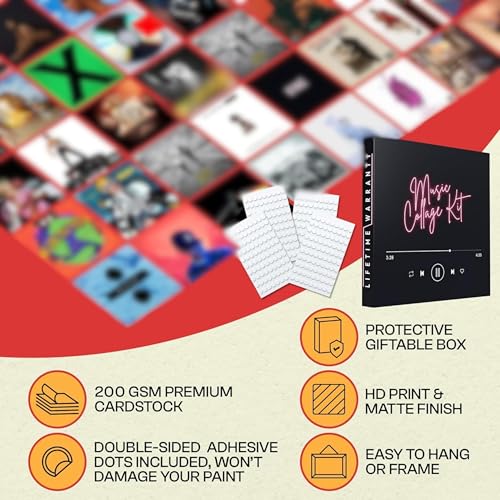 150 Pcs Album Cover Posters 6x6 Inch Prints N78452