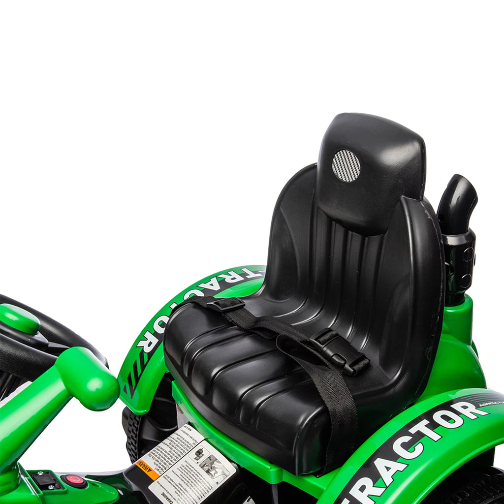 24 V Powered Ride Ons Tractor with Trailer, Green W631