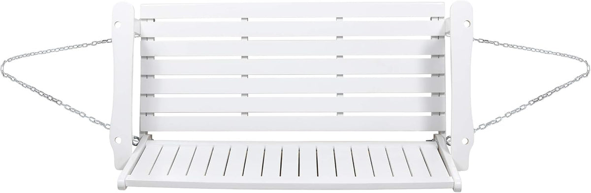 White Acacia Wood Porch Swing W531