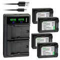 4-Pack Battery and USB Charger J57871