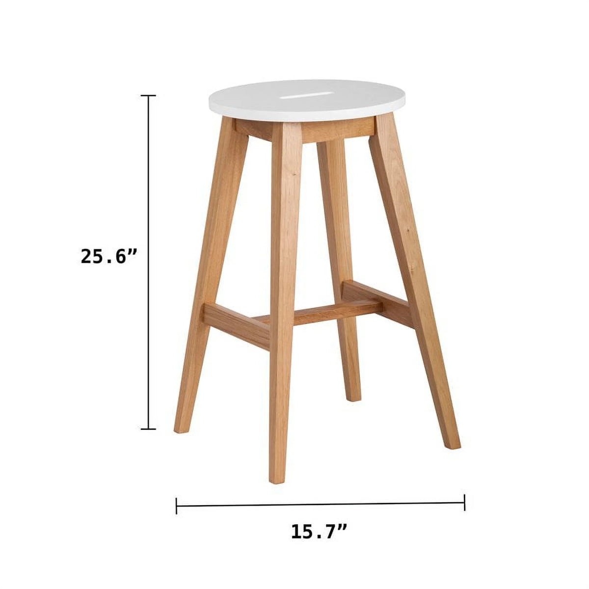 2 Piece Modern Wood Barstool Set I7426