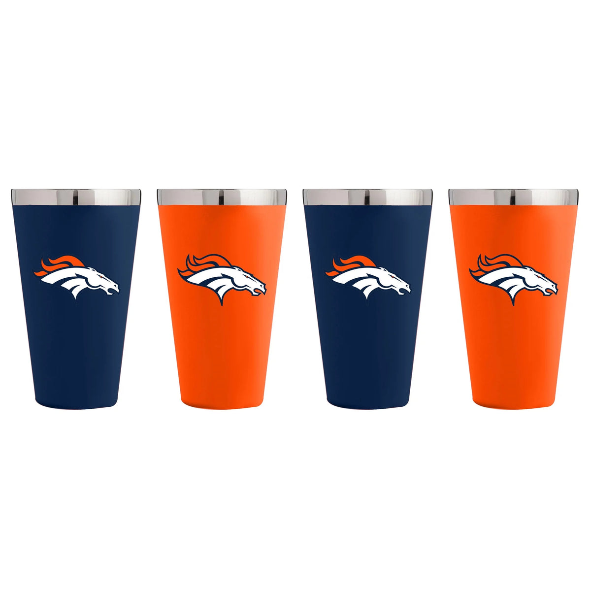 4-Pack Stainless Steel Pint Glass Set N4583