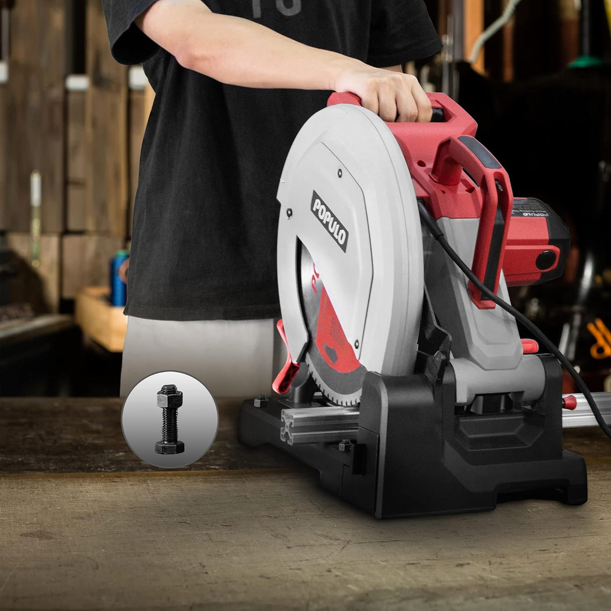 15 Inch Metal Cutting Chop Saw with 14-Inch Carbide-Tipped Blade I13834