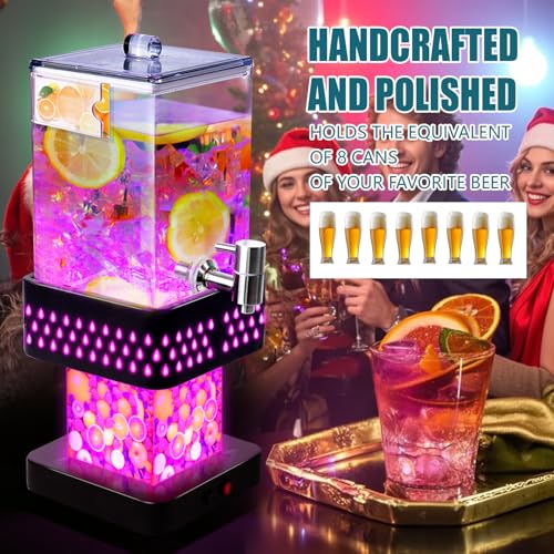 1.2 Gallon Lighted Cold Drink Dispenser N641