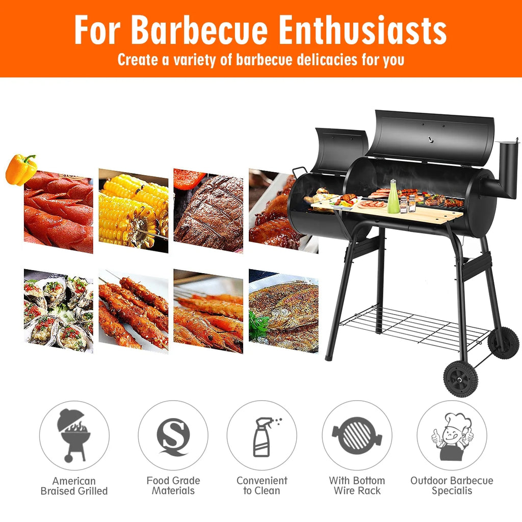 Outdoor BBQ Charcoal Grill Smoker O99710
