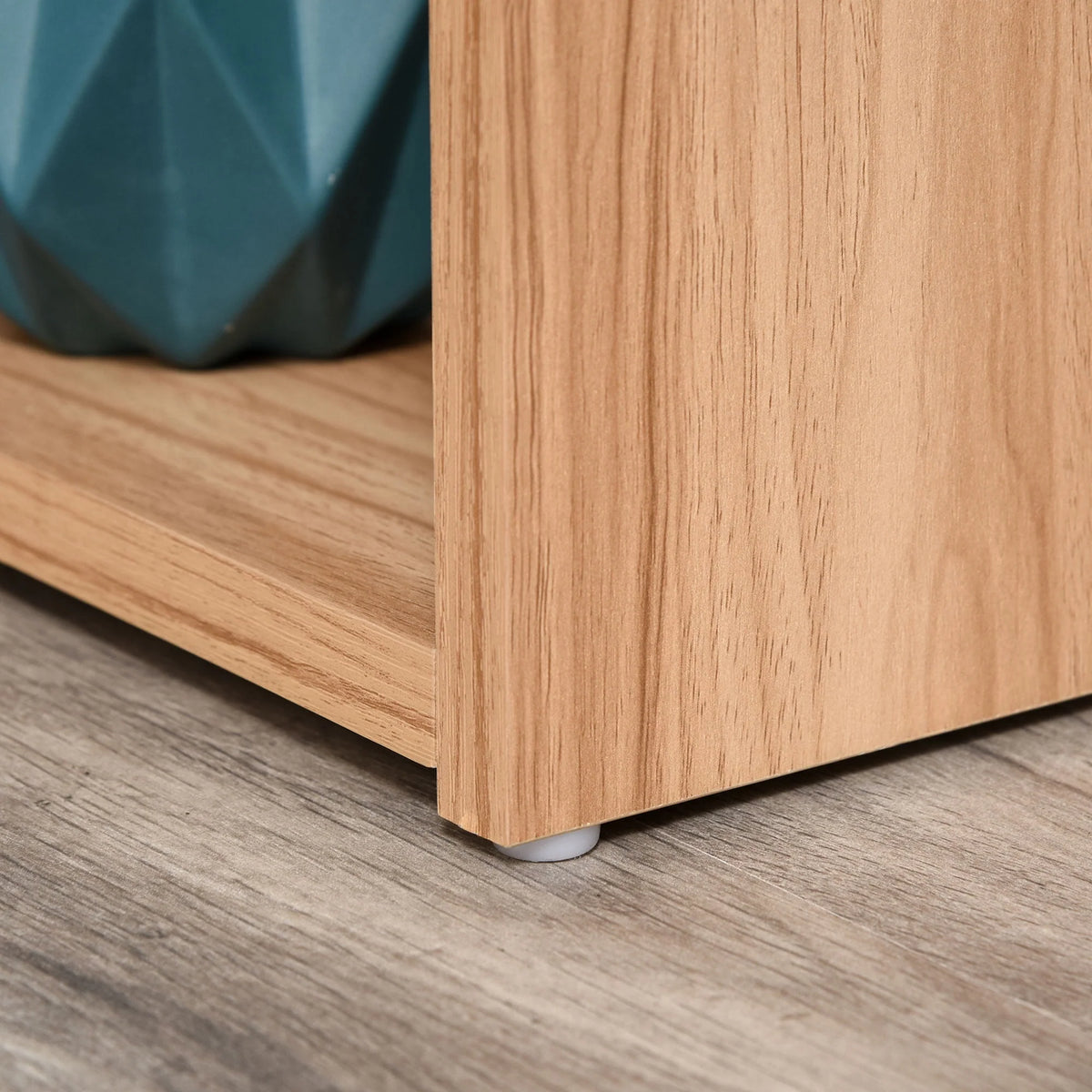 L Shaped Rotating Corner Desk with Bookshelves J622265