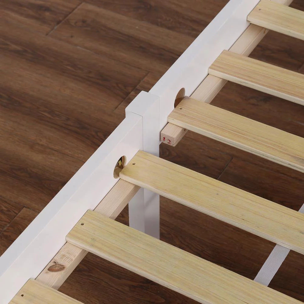 Full Bed Frame Wood with Headboard T10044