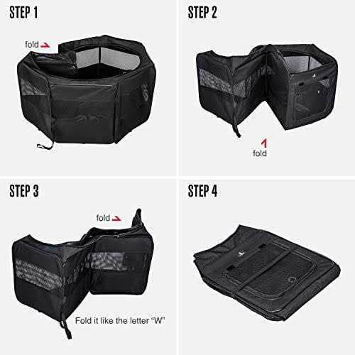 Portable Foldable Pet Playpen 600D Oxford Cloth G89577