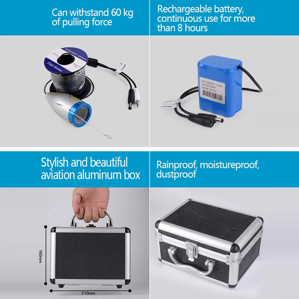Underwater Fishing Viewing System with 7'' Color LCD Monitor N356