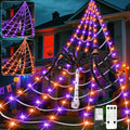 16.4 x 15.7 Ft Prelit Halloween Spider Web Net Lights with Timer L825