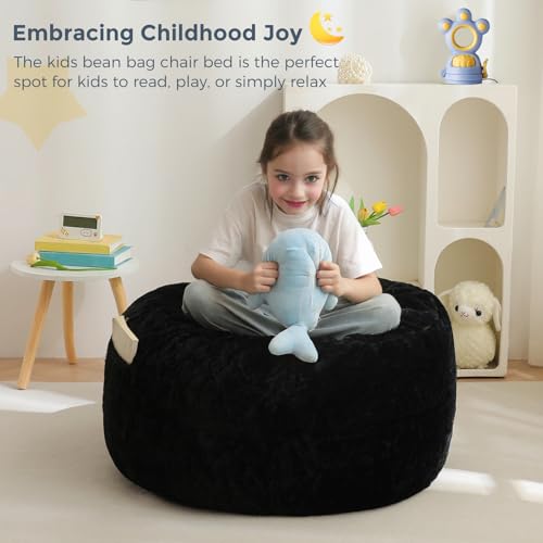 Beige Convertible Bean Bag Chair Bed M809009