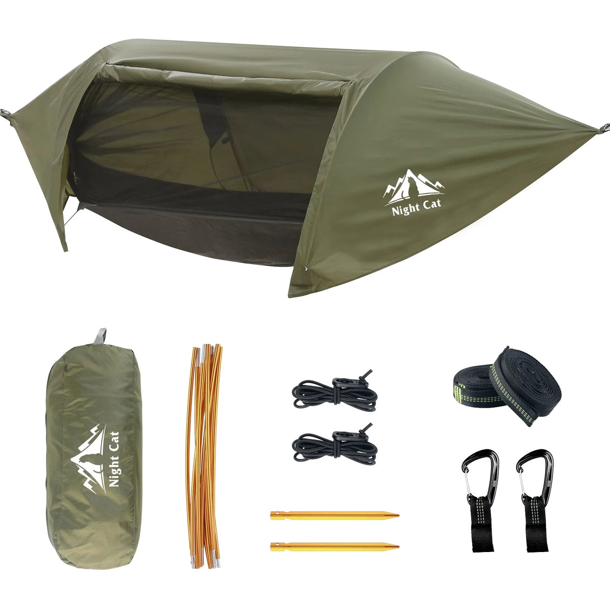 Camping Hammock Tent with Mosquito Net and Rain Fly K535